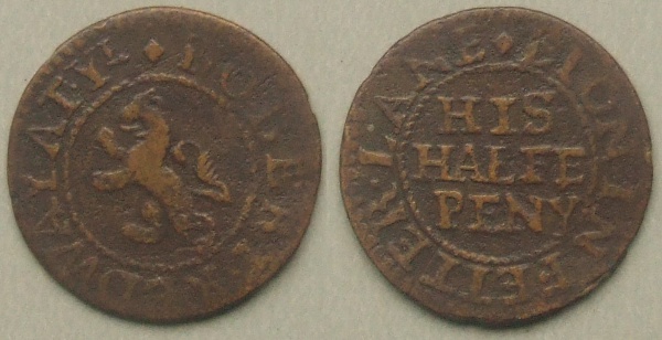 Fetter Lane, Robert Redway halfpenny token